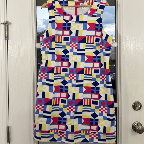 Vineyard Vines Dresses & Skirts - Vineyard Vines Multicolor Nautical Flag Dress Sz 14